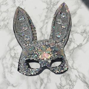 Bunny Rhinestone Mask